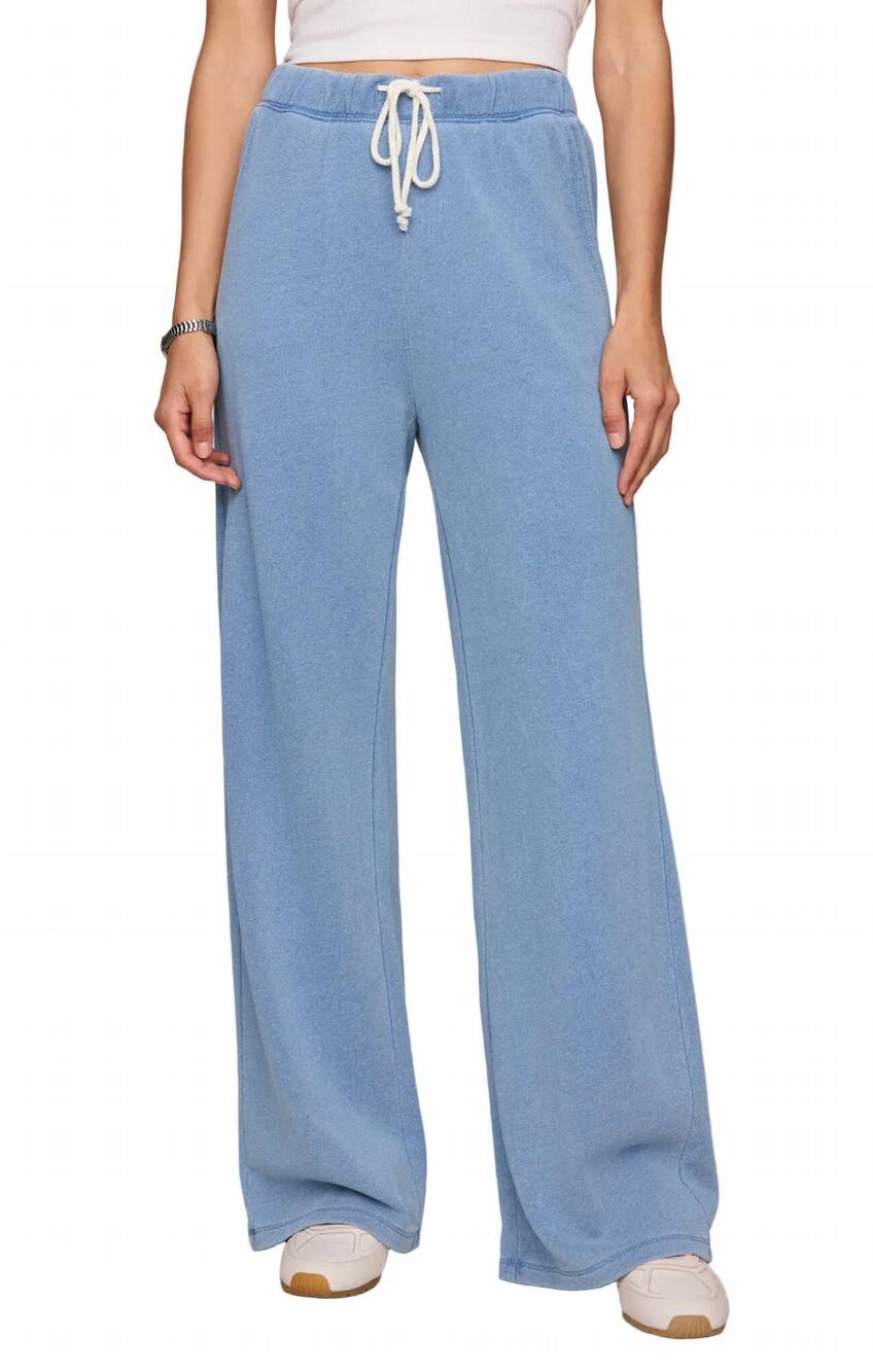 NEW Z SUPPLY hunter knit denim pant in santorini indigo